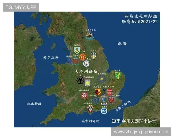 英超球队地理位置分布图解析